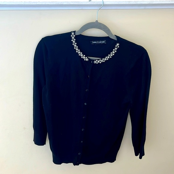 Cable & Gauge Size M black sweater - Picture 1 of 7